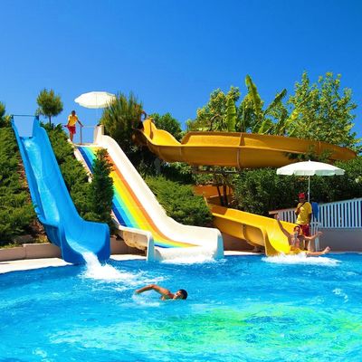 Commercial Huge Water Park Swimming Pool Equipment Design Water Fiberglass Slide