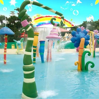 Good price Children Outdoor Playground Equipment Swimming Pool Water Splash Pad Glory Flower for Kids online