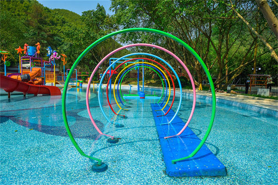 Good price Water Park Water Splash Pad Outdoor Water Playground Amusement Equipment Rainbow Water Spray Loops online