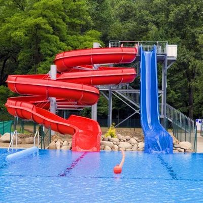 Water House Fiberglass Water Park Large Swimming Pool Slide