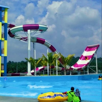 Good price Outdoor Commercial Swimming Pool Kids Fiberglass Water Slide online