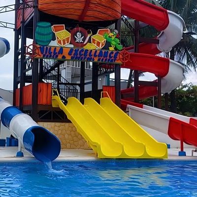 Good price Water Park Kids Swimming Pool Equipment Small Size Fiberglass Water Slide online