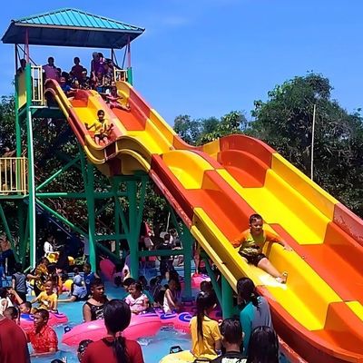 Good price Water Theme Park Outdoor Playground Water Attraction Fiberglass Slide online
