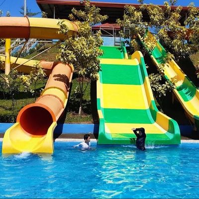 Commercial Outdoor Children Swimming Pool Fiberglass Water Slide