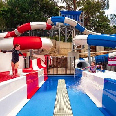 Good price Water Park Equipment Entertainment Summer Game Fiberglass Slide For Adults online