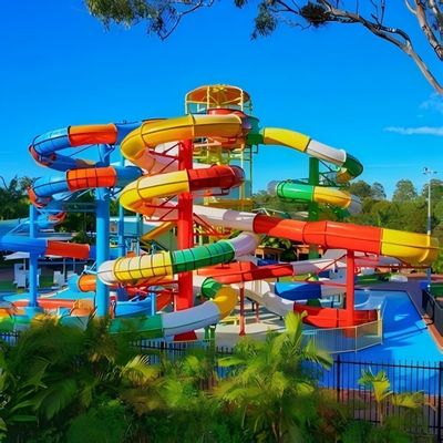 Good price ODM Above Ground Swimming Pool Party Equipment Fiberglass Water Slide online