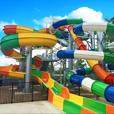 Good price Outdoor Small Swimming Pool Fiberglass Water Slide for Water Park online