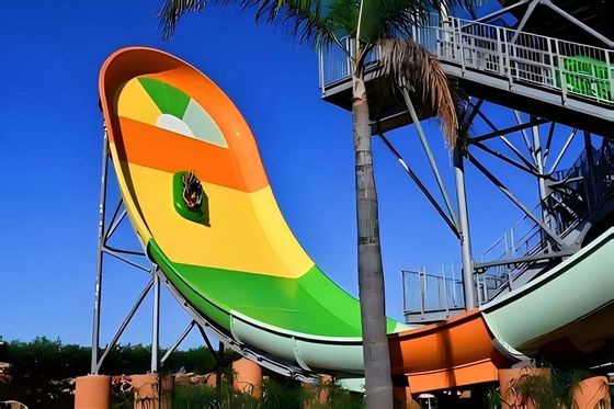 Good price Outdoor Large Water Playground Swimming Pool Fiberglass Water Slide online
