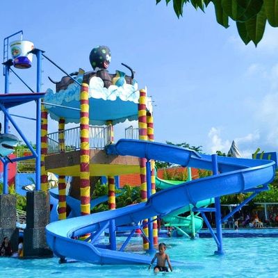Children In Ground Swimming Pool Ride Fiberglass Water Slide For Aqua Park