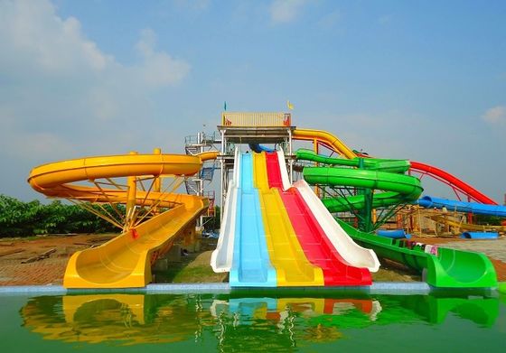Aqua Park Equipment Resort Fiberglass Swimming Pool Slide Flying Style Water Slide For Children And Adults