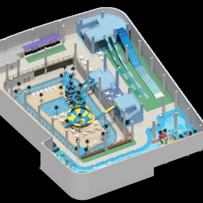 2500 Square Meters Of Indoor Double-Layer Water Park Project Design For All Ages