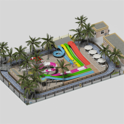 1500 Square Meter Indoor Water Park with 400-500 People Capacity and Irregular Shape Design for All Ages