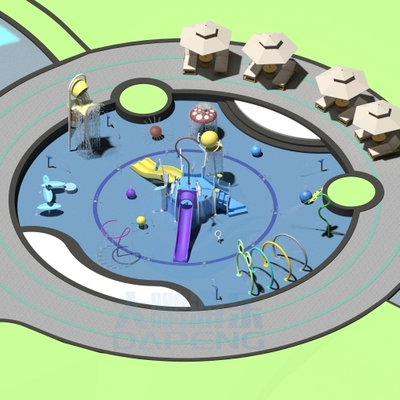 Good price Custom Outdoor Water Playground Equipment  Children Aqua Park With Splash Pads For Hotels And Resorts online