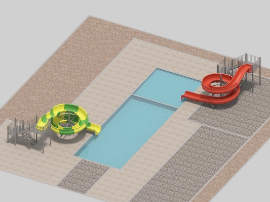 Good price Summer Swimming Pool Adult Children'S Slide Fiberglass Spiral Suitable For Residential  Commercial Hotel Swimming Pool online