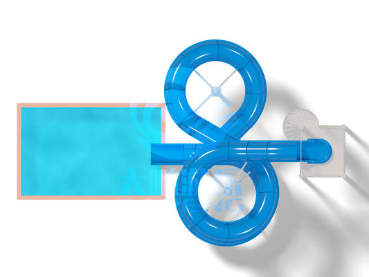 Good price 6m Height Commercial Water Slide with >150 Person Capacity and 30-60 Days Delivery online