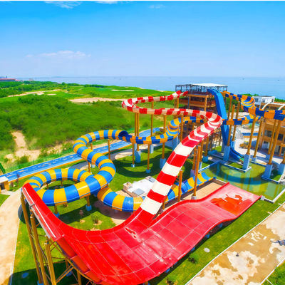 quality Commercial Fiberglass Shaped Skyward Spiral Tornado Small And Large Water Slide The Best Way To Attract More Customers To Your Water Park factory