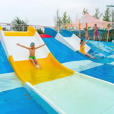 Residential Family Wide Fiberglass Water Slide for Home Backyard Swimming Pool  Safe for Kids Adults