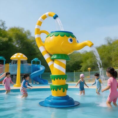 Interactive Teapot Theme Kids Water Play Feature For Aqua Park Splash Pad And Children Pool Fun
