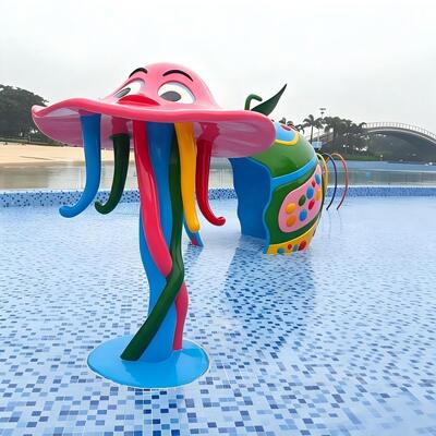 Animals And Plants Water Park Splash Pad Use For Water Slide Theme Park Kid Swimming Pool