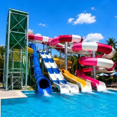 Good price Swimming Pool Water Slide Manufacturers Fiberglass Customized Colors For Water Park Playground online