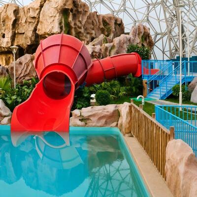 quality Commercial Fiberglass Funnel Water Slide for Swimming Pool and Water Park factory