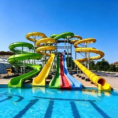 Water Park For Swimming Pool Water Slide Use For Aqua Park Custom Design