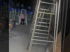 Rts Water Park 304 Stainless Steel Lifeguard Chair Sliver+Blue Other Water Play Equipment