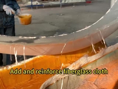 Family Slide Fiberglass Pool Slide for Kids, Water slide factory workshop display