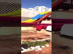 OEM Water Kids Park Games Amusement Equipment, Fiberglass Slide Set