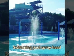 Stainless Steel And Brass Arch Jet Tunnel, Swimming pool play equipment