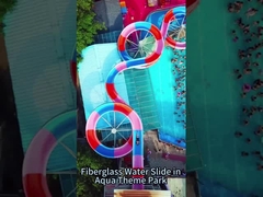 Children Playground Equipment, Swimming Pool Fiberglass Aquatic Games Ride Kids Water Slide