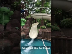 OEM Kids Water Park Play Pool Fiberglass Slide, Commercial Swimming Pool Amusement Rides